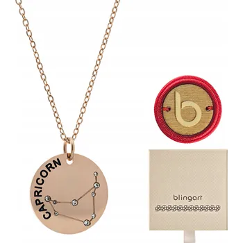 Náhrdelník Dámský náhrdelník znamení zvěrokruhu Kozoroh pozlacená ocel