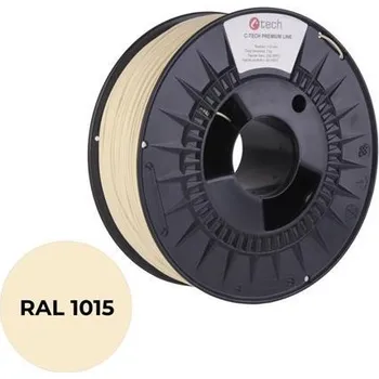 Filament C-TECH tisková struna PREMIUM LINE ( filament ) , PLA, slonová kost světlá, RAL1015, 1,75mm, 1kg
