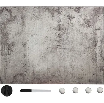 Kancelářský nábytek Nástěnná magnetická tabule skleněná 80 x 60 cm - 8719883914022