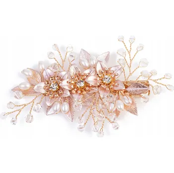 Ozdoba do vlasů Zlatá dekorace do vlasů Miss Glow