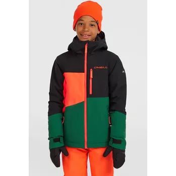 Chlapecká bunda O'Neill Schwarz/ Grün/ Orange 7568014 164