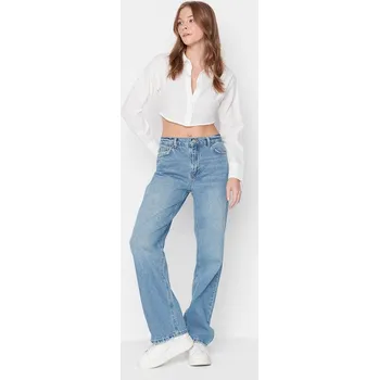 Dámské džíny Džíny trendyol Hellblau 9013506 40