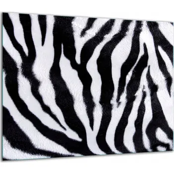 Obraz SKLENĚNÁ OCHRANNÁ DESKA NA SPORÁK 60x52 ZEBRA