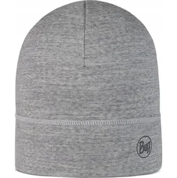 Pokrývka hlavy ČEPICE BUFF MERINO LIGHTWEIGHT BEANIE LIGHT GREY
