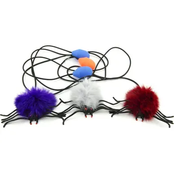 plyšák Teddies Pavouk skákající plyšový 7cm - Zelený