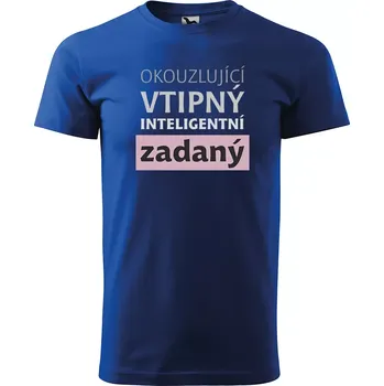 Pánské tričko Sablio Tričko s potiskem pro přítele Okouzlující vtipný inteligentní zadaný - modré S