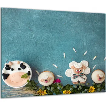 Obraz SKLENĚNÁ OCHRANNÁ DESKA NA SPORÁK 60x52 cm - 1 KUS