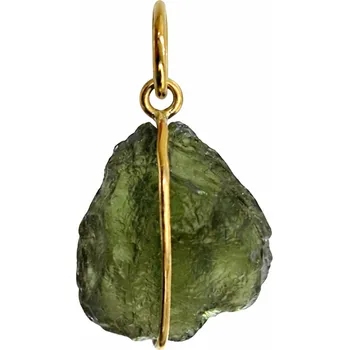 Přívěsek Zlatý přívěsek s vltavínem P25 0059