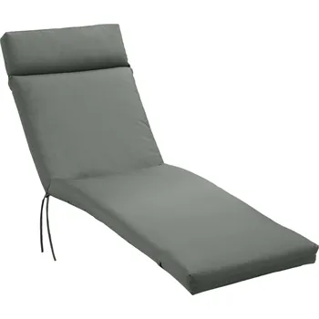 Podsedák OUTSUNNY Polstr na zahradní lehátko polyester 196 x 55 x 8 cm tmavě šedá