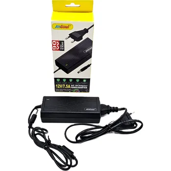 Transformátor Andowl Napájecí zdroj zásuvkový, trafo 12V - 7,5A, 90W