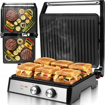 Zahradní gril Elektrický kontaktní gril / toustovač XXL 4500W PANINI