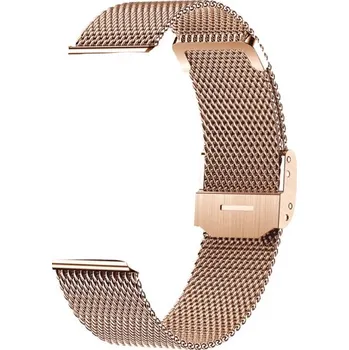 Řemínek na hodinky Náhradní řemínek 22mm Milánský, zlatý