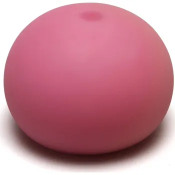 Dětský míč Antistresový míček 11 cm svítící ve tmě růžový