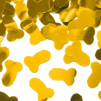 Konfeta Konfety penis - zlaté 15 g