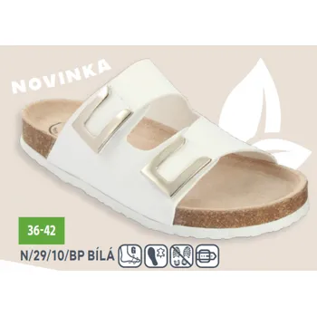 Dámská zdravotní obuv SANTÉ N/29/10/BP BÍLÁ zdravotní pantofel , --- - 39