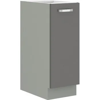 Kuchyňská linka Spodní skříňka 30 D CARGO BB Barva korpusu: Šedá, Barva dvířek: Šedý lesk (Šedá)