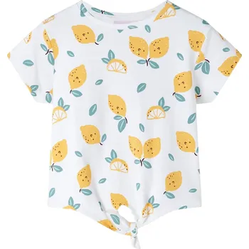 Dětské tričko s uzlem ecru 92 - 8721012010659