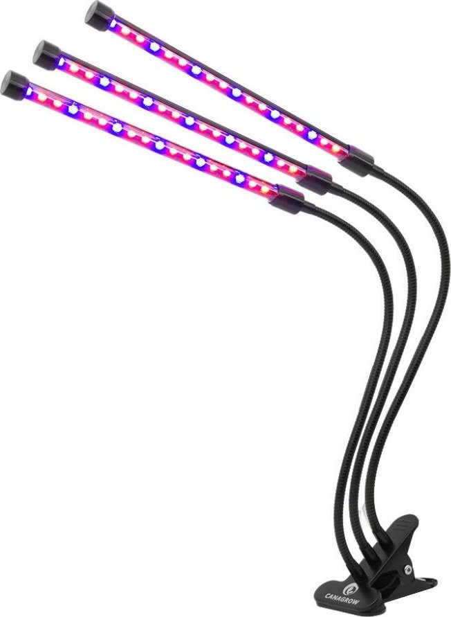 LED osvětlení na bylinky, s klipem a časovačem, 3 lišty