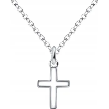 Náhrdelník Stříbrný Náhrdelník Křížek STŘÍBRO 925 Rhodiovaný