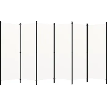 Paraván 6dílný paraván bílý 300 x 180 cm - 8720286022733