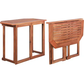 Zahradní stůl Bistro stolek 90 x 50 x 75 cm masivní akáciové dřevo - 8718475614289