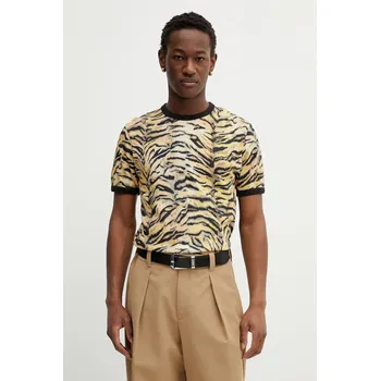 Pánské tričko Bavlněné tričko Kenzo FG55TS1084SK žlutá 18A, vel. XL