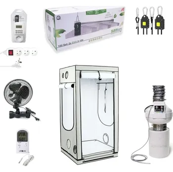Pěstební box Growmarket Kompletní grow box Ambient LED SANlight 400W Set, 100x100x200 cm