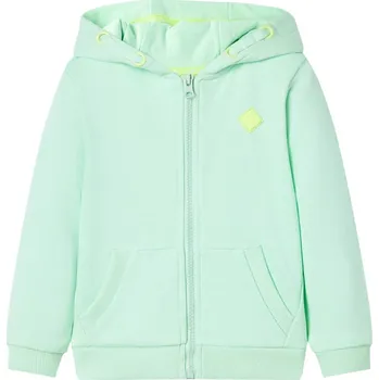 Chlapecká mikina Dětská mikina s kapucí na zip jasně zelená 92 - 8721012014657
