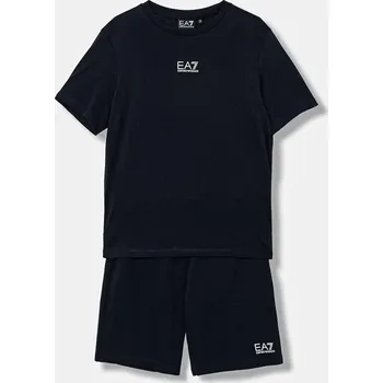 Dětská bavlněná souprava EA7 Emporio Armani 7B000294.AF10378 námořnická modř 59X, vel. 152