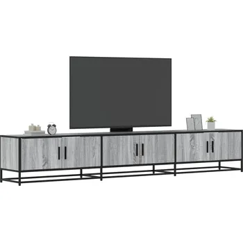 Televizní stolek TV skříňka šedá sonoma 240 x 35 x 41 cm kompozitní dřevo - 8721102923043