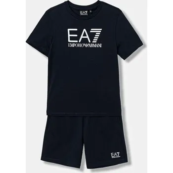 Dětská bavlněná souprava EA7 Emporio Armani 7B000302.AF10375 námořnická modř 59X, vel. 176