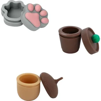 Dóza na potraviny Bongthai Silicone Rosin Mix, silikonové pouzdro 3 ks