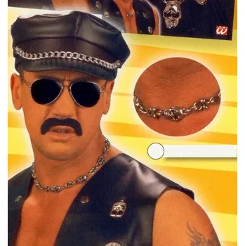 Karnevalový doplněk Řetízek s lebkami