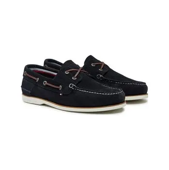 Pánská móda Polobotky Tommy Hilfiger Th Boat Shoe Core Suede FM0FM05387 Tmavomodrá 44