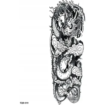 Odstranitelné tetování Dočasné tetování TATTOO 3D SUPER KVALITA RUKÁV 48x17 DRAK