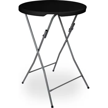 Zahradní stůl JAKS CATERINGOVÝ SKLÁDACÍ STŮL KULATÝ ČERNÝ GALA