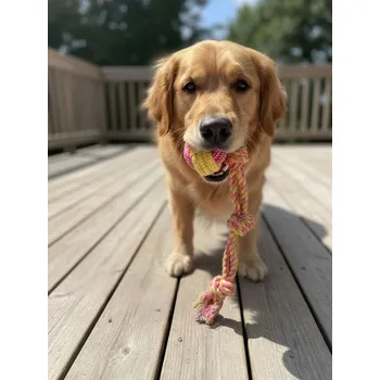 Hračka pro psa Sinsay - Sada pro psy přetahovadlo a míček 2 pack - jantarová - 118BV-18X - 118BV-18X-ONE