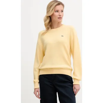 Dámský svetr Vlněný svetr Lacoste AF4158 žlutá 10X, vel. 38