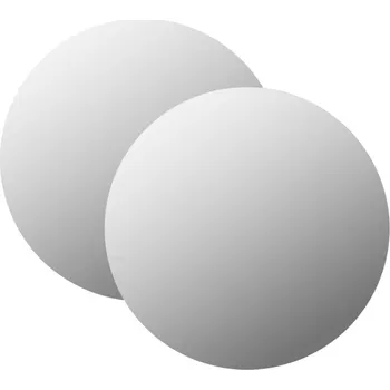 Zrcadlo Nástěnná zrcadla 2 ks 50 cm kulatá sklo - 8719883874654