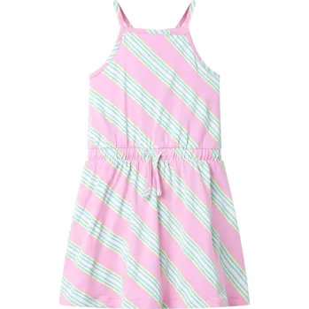 Dětské šaty se stahovací šňůrkou bez rukávů růžové 140 - 8721012007444