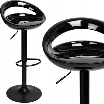 Barová židle EHokery černá plast Barová Židle 97 cm