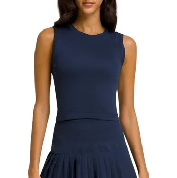 Dámské tílko Wilson W Pro Seamless Tank Classic Navy Oblečení dámské: M