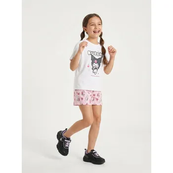 Dívčí oblečení Sinsay - Bavlněná košilka s potiskem Kuromi - bílá - 420HS-00X - 420HS-00X-140