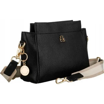 Kabelka Lulu Castagnette kabelka, typ kabelka přes rameno, z eko kůže, černá