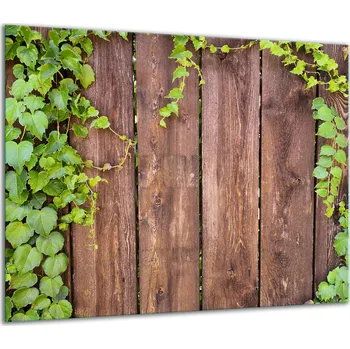 Obraz SKLENĚNÁ OCHRANNÁ DESKA NA SPORÁK 60x52 DŘEVO