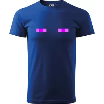 Pánské tričko Sablio Tričko s potiskem Blocks Hidden Demon - modré S