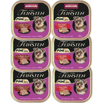 ANIMONDA Vom Feinsten mini junior MIX příchutí 6x100g