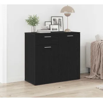 Příborník do zásuvky Příborník černý dub 80 x 36 x 75 cm kompozitní dřevo - 8721158724199