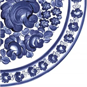 Talíř SERVÍTKY VLČÍ MÁKY POL-MAK 33X33 TALÍŘ FAJÁNS WŁOCŁAWEK