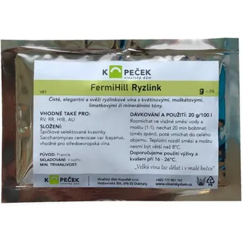Víno FermiHill Ryzlink VB1 Hmotnost CZ: 500 g